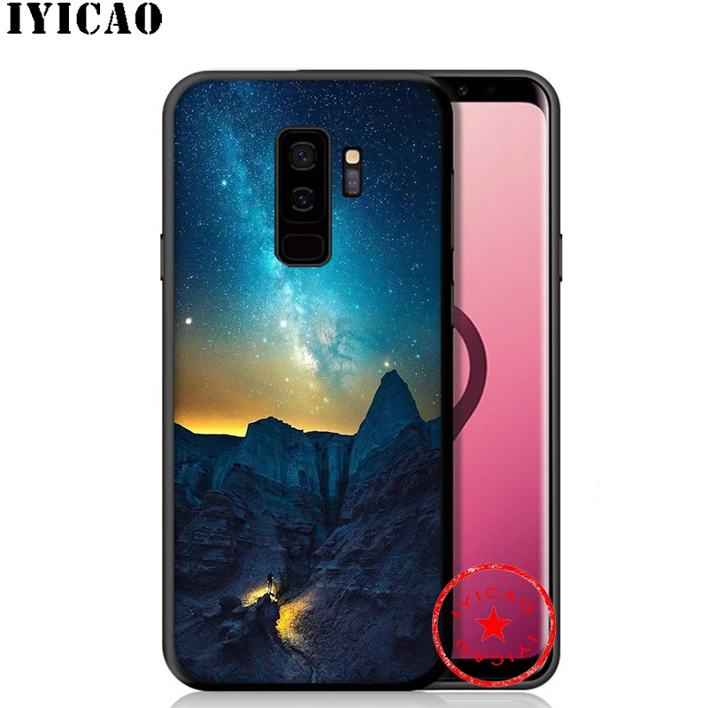 IYICAO Desert Stars Sky Soft Phone Case for Samsung Galaxy S10e S10 S9 S8 Plus S6 S7 Edge Note 10 9 8 |