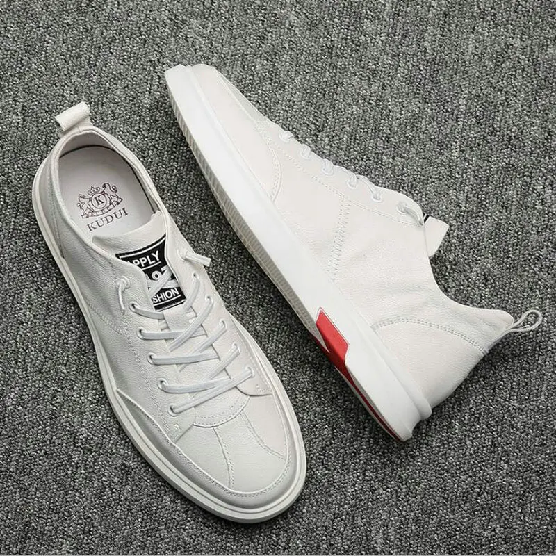 Новинка Повседневная обувь из натуральной кожи дышащая Уличная Zapatos мужские