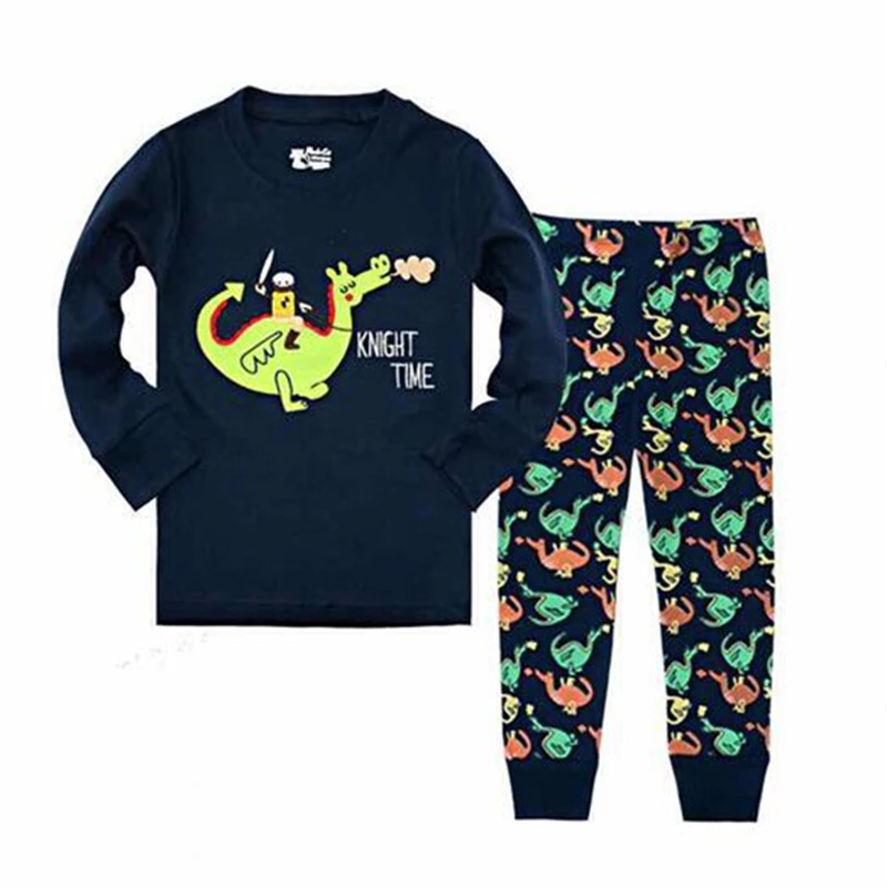 New Spring&ampautumn toddler boy underwear pajamas set 100% cotton boys pyjamas long sleeve pijamas suit kids girls pyjama enfant | Детская