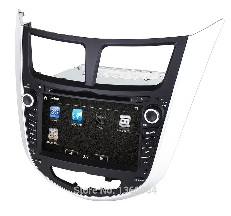 Автомобильный DVD плеер 2 din 7 &quotдля Hyundai Solaris accent Verna i25 gps навигация Bluetooth радио ТВ 3G