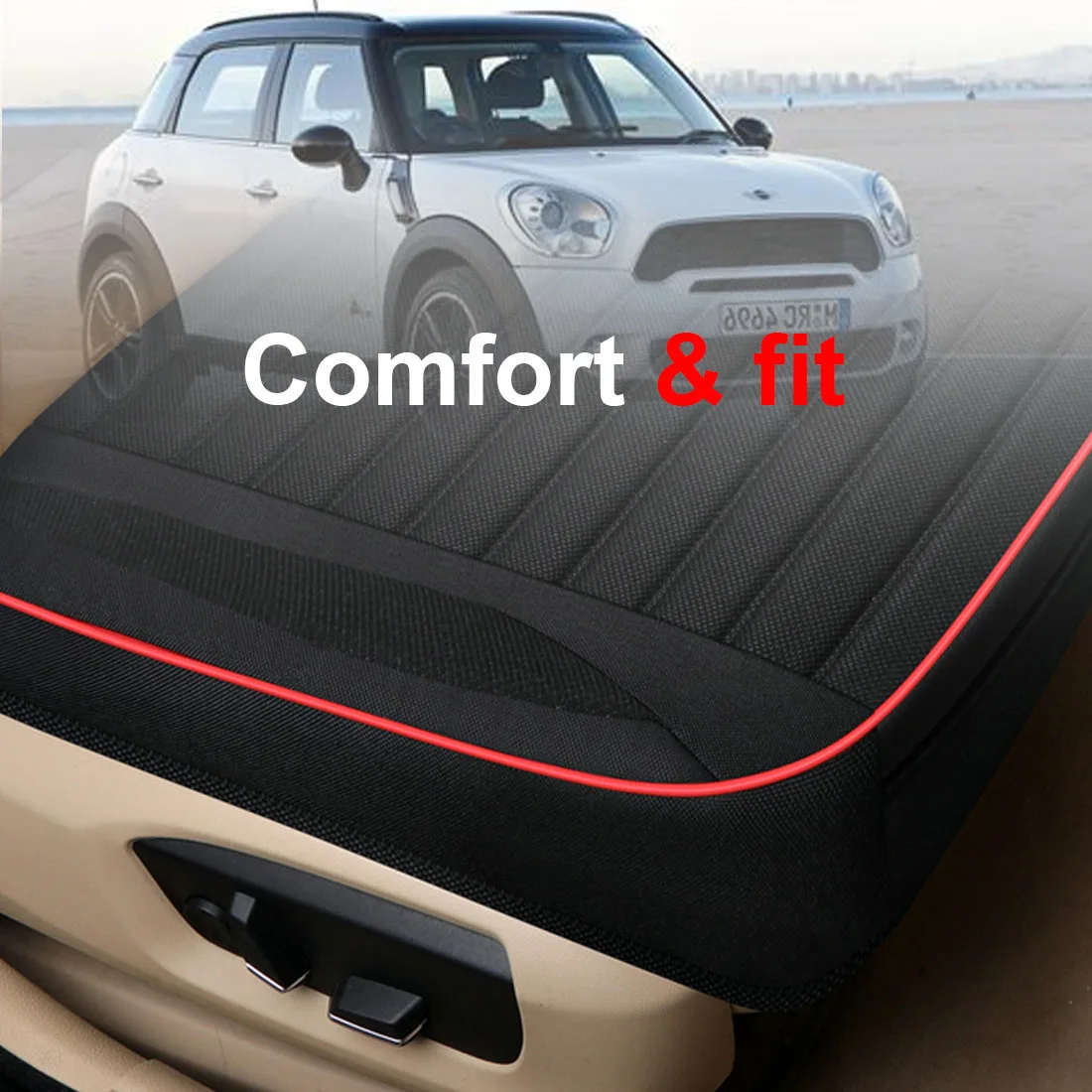 

Seasons Universal Car Seat Cover Flax Cushion Breathable For Most Four-Door Sedan&SUV Ultra-Luxury Car Seat Protection