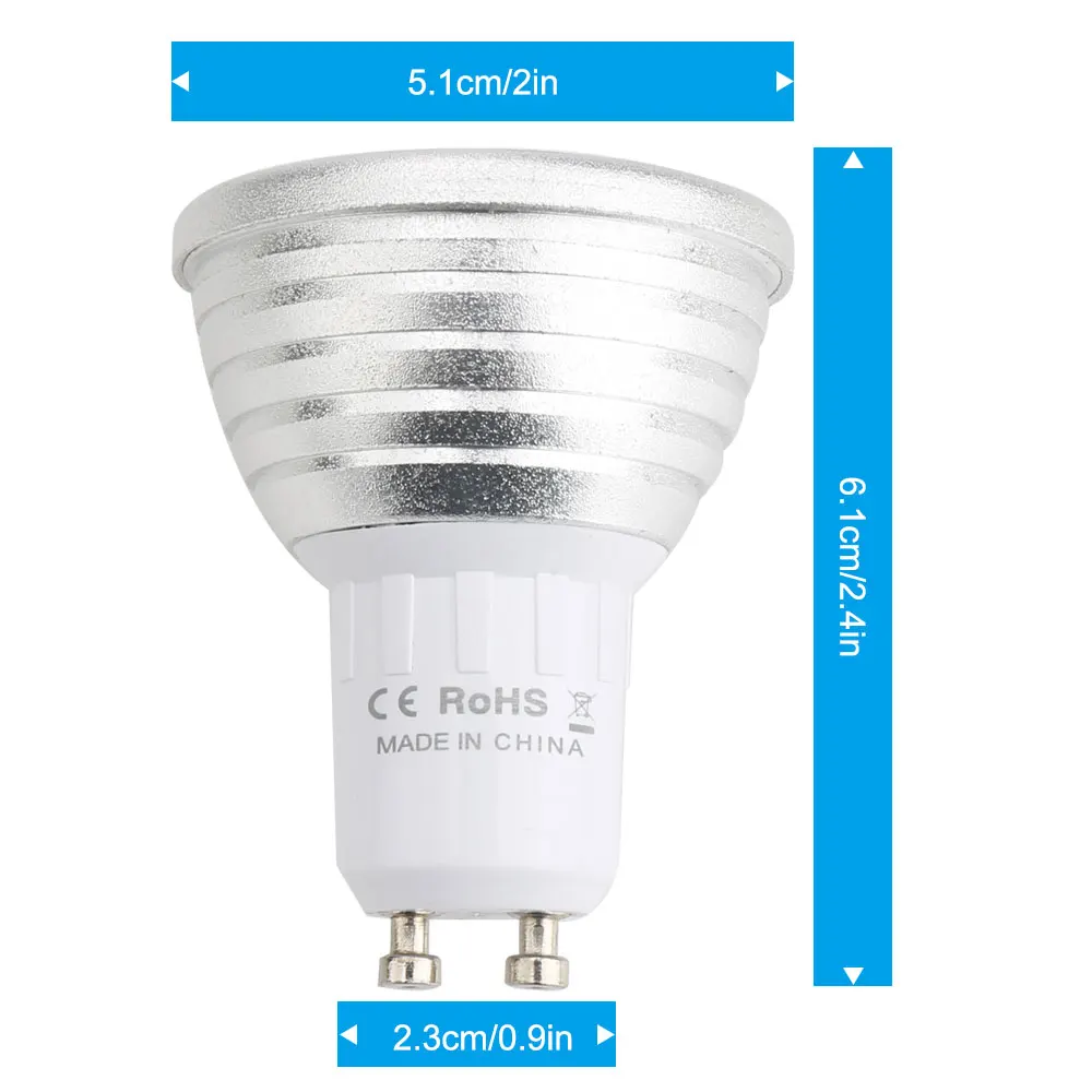 GU10 RGB светодиодный светильник 3 Вт пульт дистанционного управления для