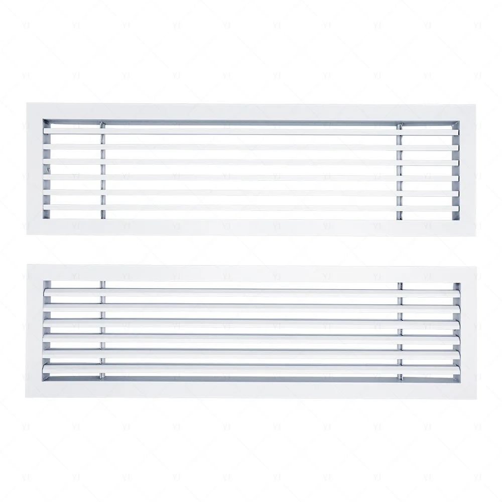

Strip-shaped aluminum alloy single-layer louver vent line fresh air positive pressure air supply central air conditioning