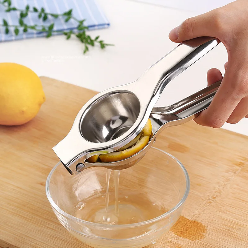 Stainless Steel Household Small Juicer Kitchen Tools Lemon Orange Juicer Fruit Reamers Fast Handle Press Multifunctional Tool