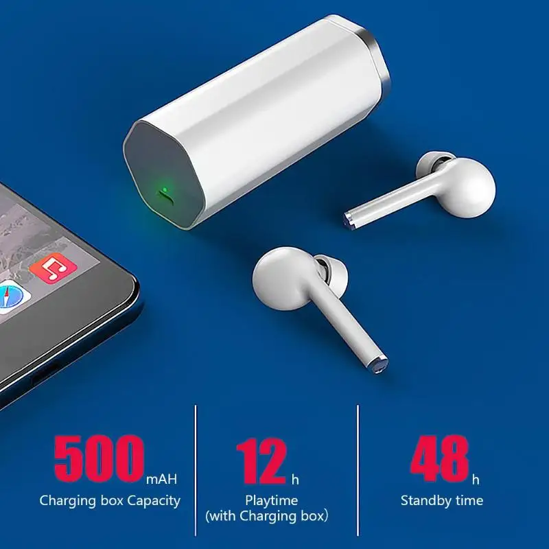 LEORY TW50 TWS Беспроводные bluetooth 5,0 Наушники Hi-Fi стерео смарт-гарнитура сенсорные наушники розовый черный синий белый