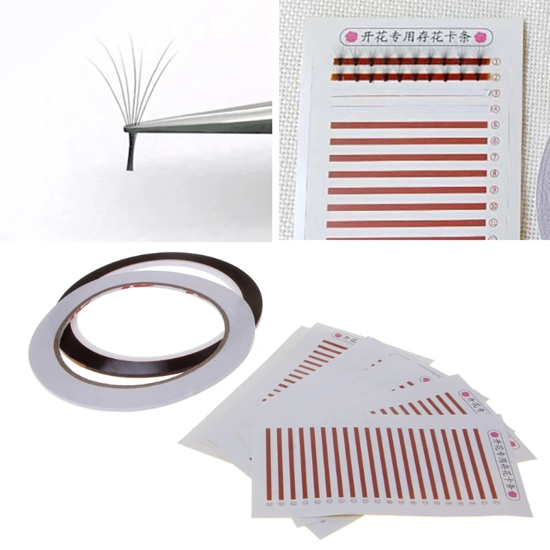 

Individual Eyelash Extension Hand Plate Holder Strip Palette Adhesive Tap Set X7JA