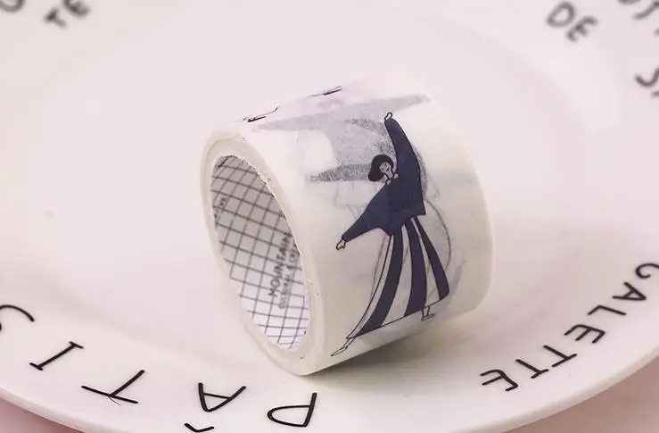4 шт./упак. Kawaii танцор девушки неделю план васи клейкая лента DIY Скрапбукинг наклейка этикетка маскировки ленты школьные канцелярские принадлежности