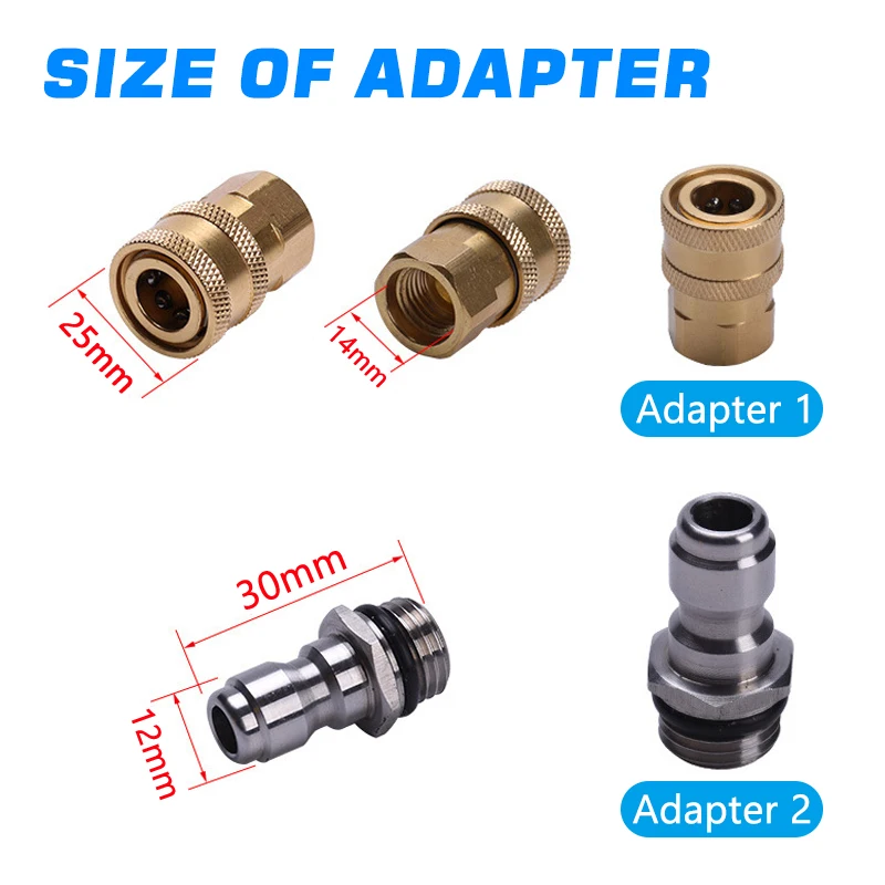 

1/4 Car Wash Spray High Pressure Soap Foam Gun Foam Lance Pressure Washer Jet Car Cleaning Snow Foam 1L for Karcher Car Washer