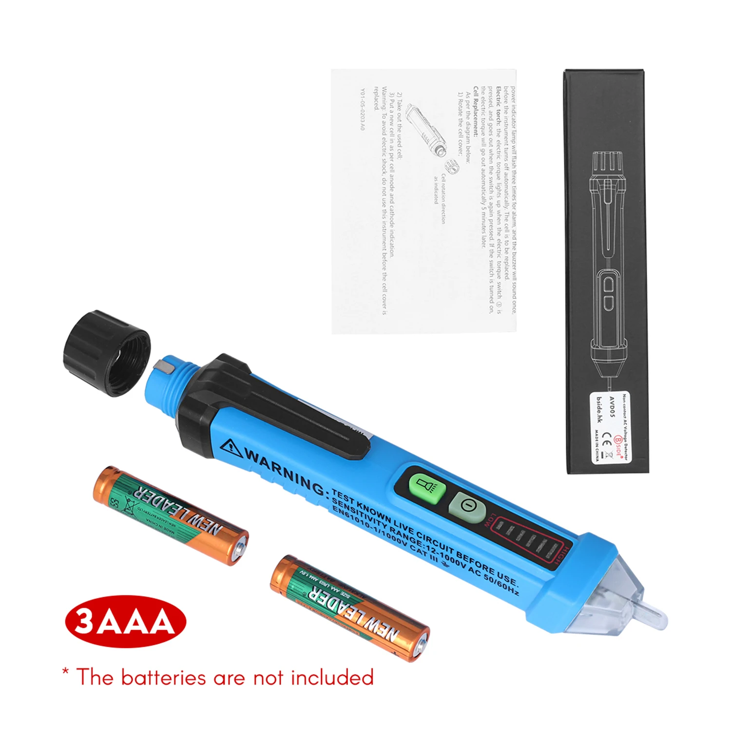 Портативный бесконтактный авто светильник цепи Тесты er лампа Напряжение Ручка