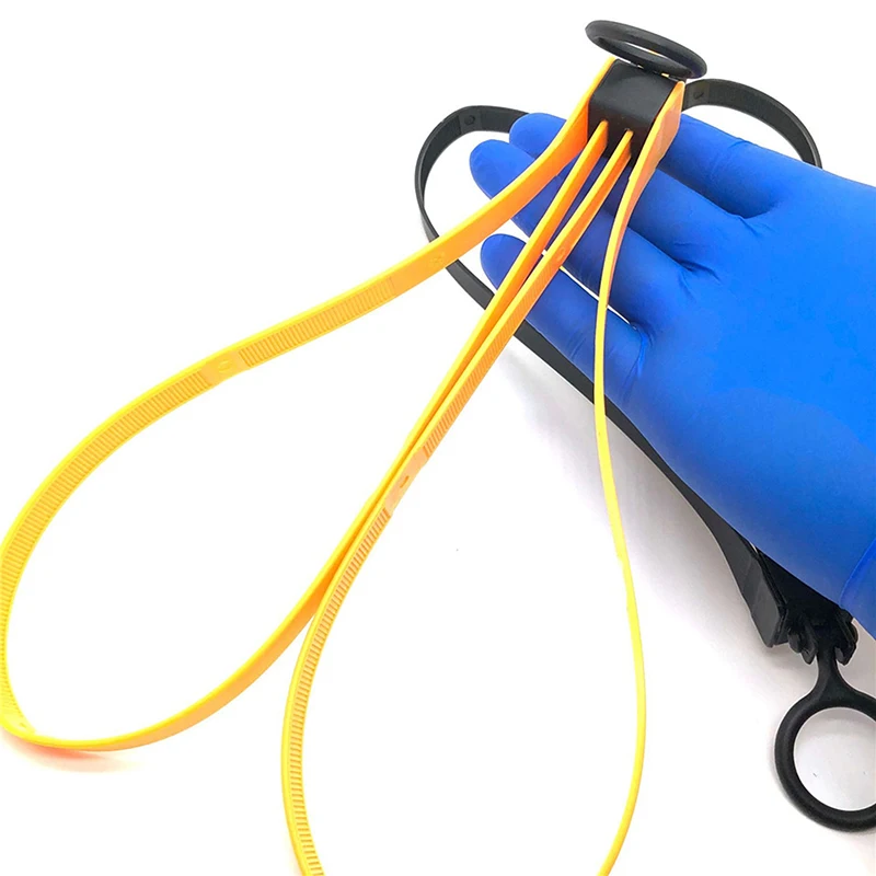 

Plastic Cable Tie Strap Handcuffs CS Sport Decorative Belt Gear Disposable Flex Cable Tie CabOrange Yellow Black 1PC