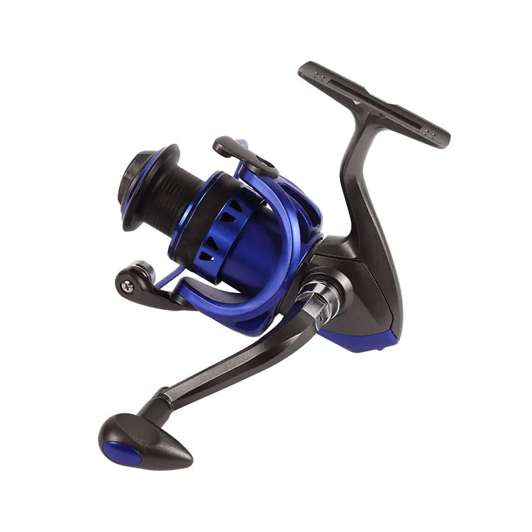 

Blue Metal Wire Cup Spinning Reel 12 Axles Folding Rocker Arm Fishing Wheel Long-Range Wheel