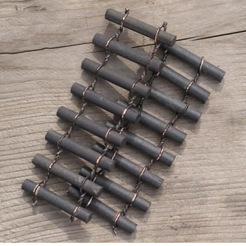 

1 Pcs Wooden Terrarium Branch Palings Showcase Decoration Resin Craft Mini Fence Barrier For Doll House Miniature Accessories