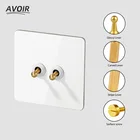 Avoir рычажный переключатель Usb настенная розетка с светильник переключатель Белый Нержавеющаясталь Панель Стандартный электрические ЕС разъем FR разъем диммер 110V 220V выключатель света розетки электрические