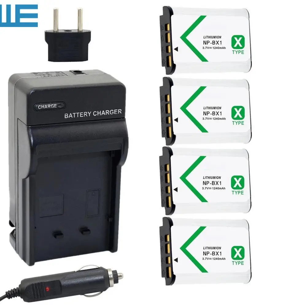 NP-BX1 NPBX1 BX1 аккумулятор+ зарядное устройство для sony Cyber-shot RX1, RX100, WX300, WX350, HX300, HX50V, HDR-AS50, AS200V, CX240, PJ275 X1000V - Цвет: Цвет: желтый