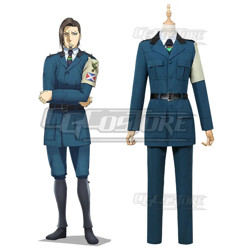 

Anime Saga of Tanya the Evil Tanya Cosplay Costume William Drake Uniform Dresses Christmas Halloween Free shipping CG694
