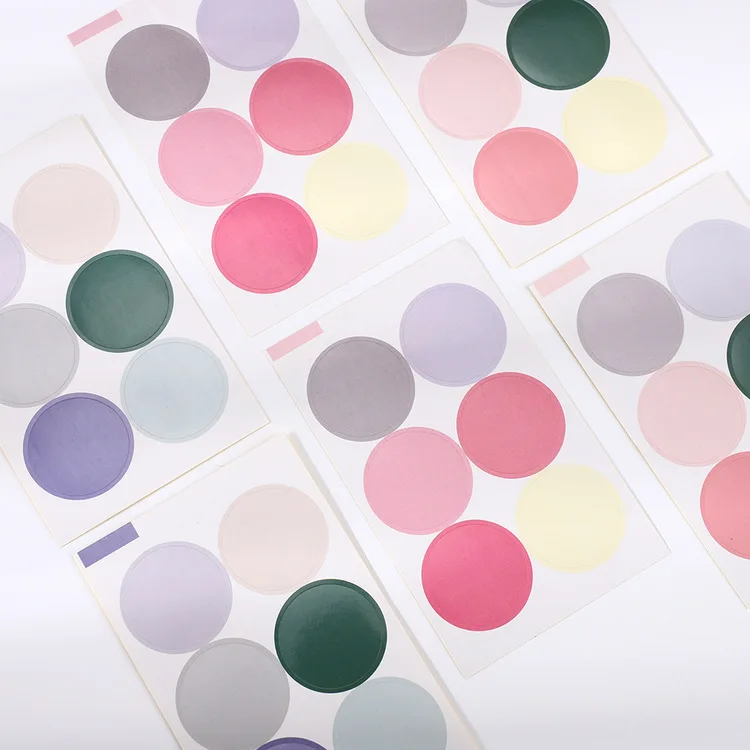 

60 шт./лот, 3 цвета, Розовая Круглая заготовка, наклейка, чашка, Подарочная коробка, наклейка, товары для выпечки, герметичная наклейка, этикетк...