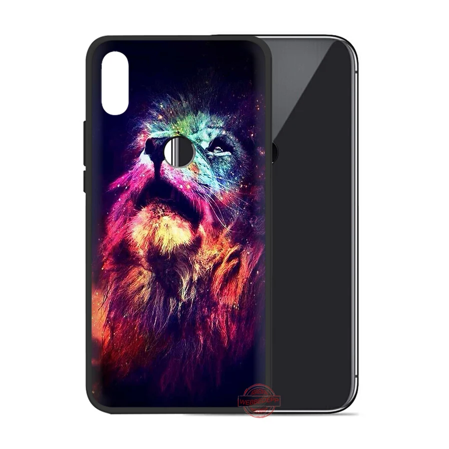 Мягкий чехол WEBBEDEPP Big Lion On Stone snow для Huawei P Smart Z Plus 2018 2019 &amp Y6 Y7 Y9 Prime V20 | Мобильные