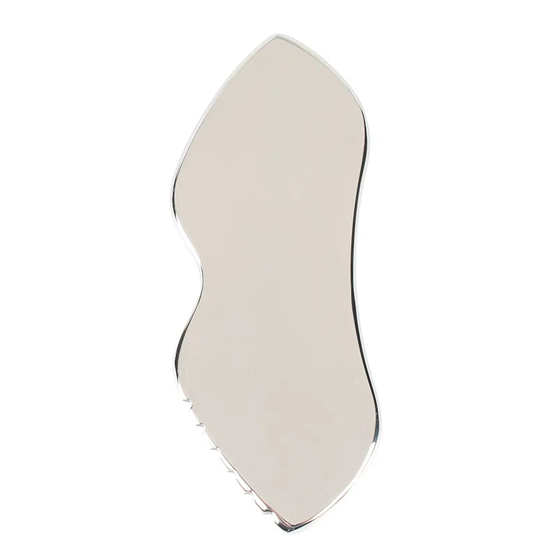 

Stainless Steel Scraper Facial Massage Gua Sha Tool Face Lift Anti-Aging Skin Tightening Cooling Metal Contour Reduce Puffiness