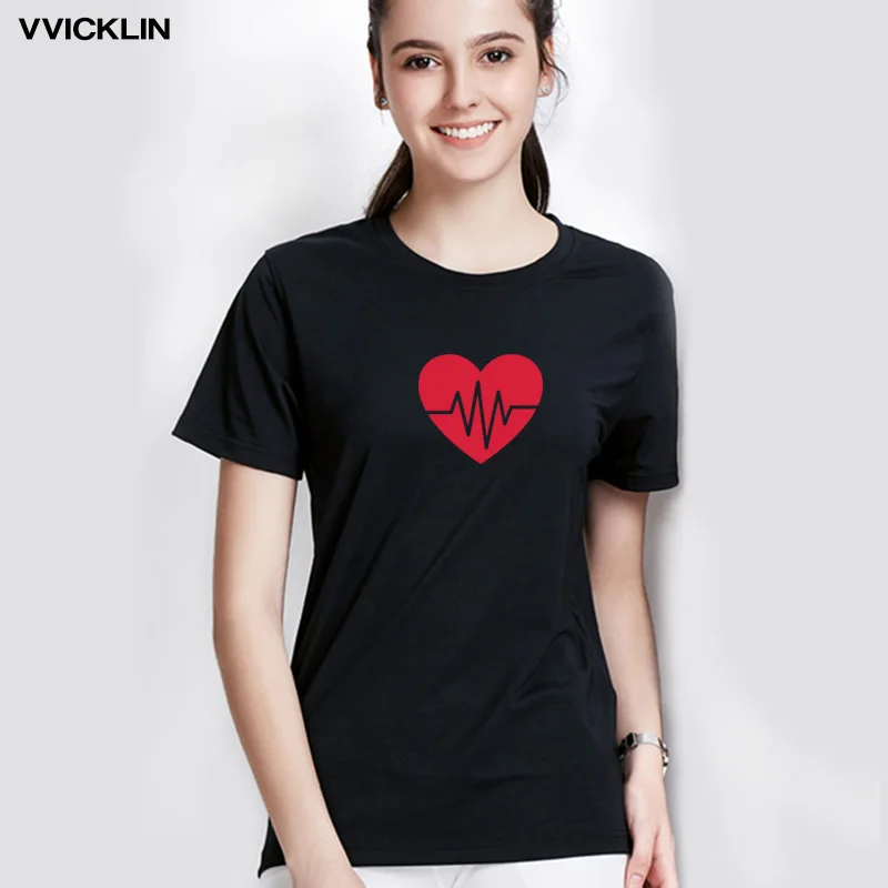 

Summer Cotton T-shirt Women Love Print T-shirt Casual Multicolor Cotton Short Sleeve TShirt ladies Female Fashion Tops Drop Ship
