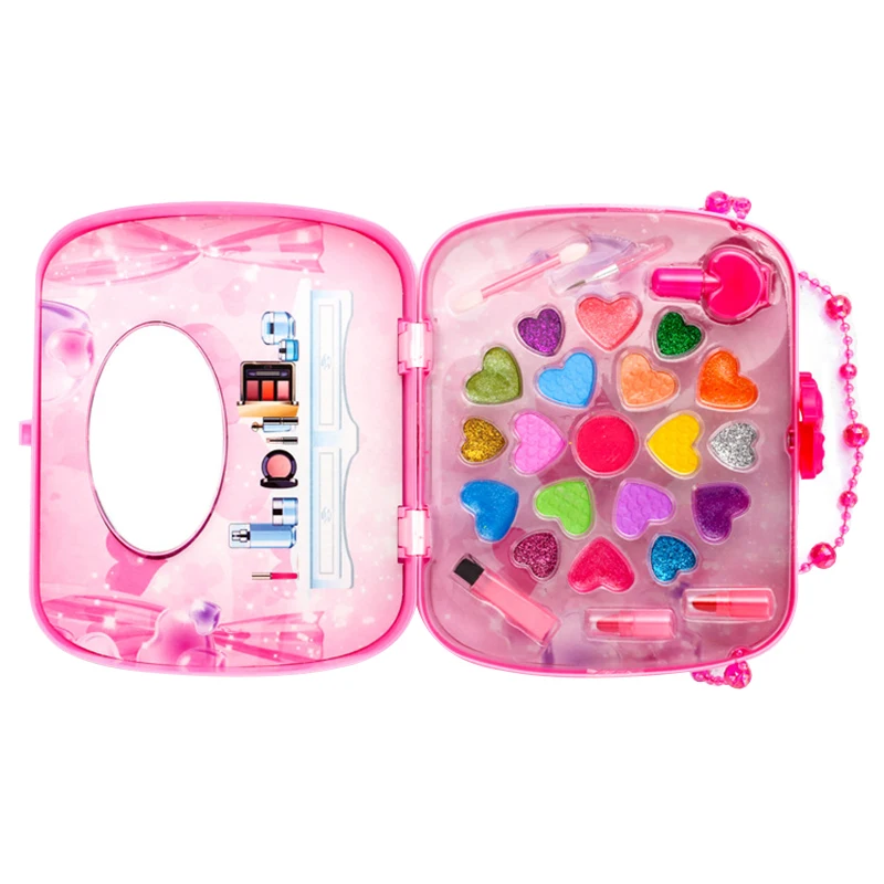 1set Of New Makeup Tools Cute Girl Princess Makeup Set Simulation Handbag Makeup Tools Children Toys Girls Birthday Gifts
