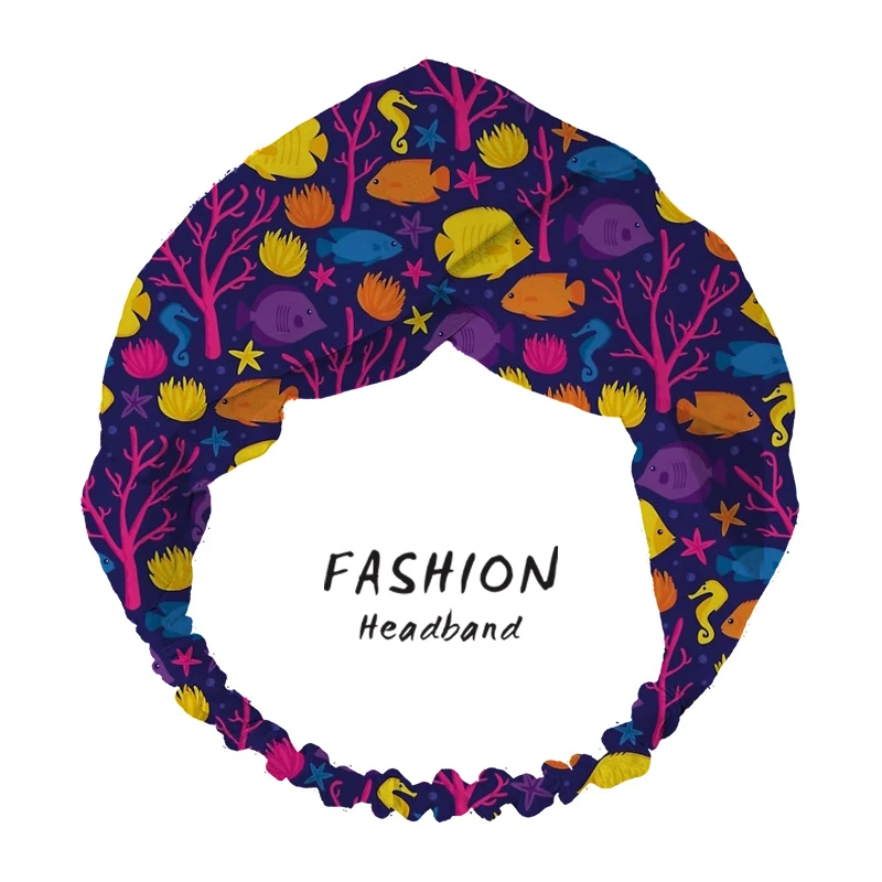 

2020 Hair Bands Women Hair Accessories Summer Delights Bandanas Headband Cross Stretch Hair Band Hairband Headwrap Scrunchies