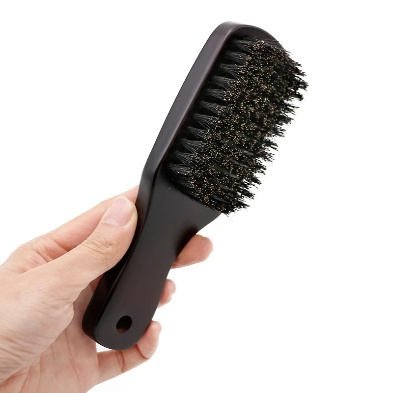 

1Pcs Pure Pig Bristles Medium Hardness Brush Beard Brush Men Beard and Beard Brush