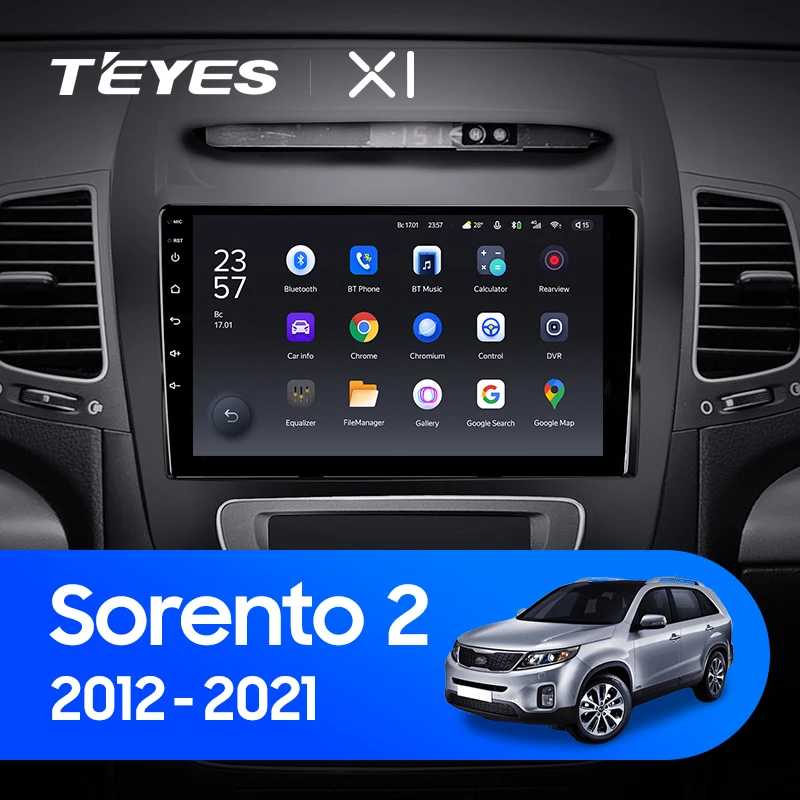 TEYES X1 Штатная магнитола For Киа Соренто XM рестайлинг Kia Sorento 2 II 2012 - 2021 Android 10 до 8-ЯДЕР