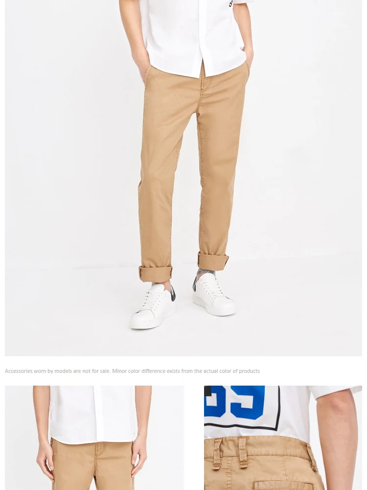 JackJones мужские хлопковые повседневные эластичные брюки мужская одежда 218314552