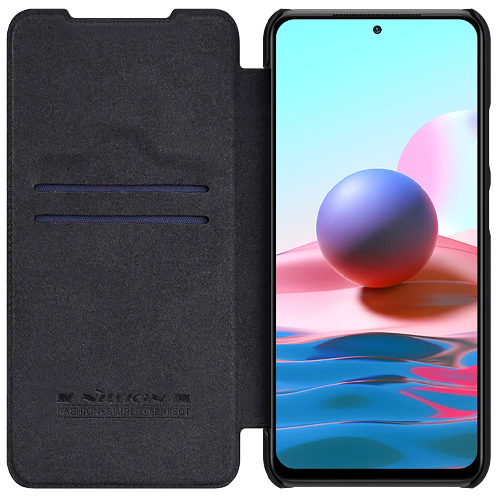 

Чехол для Xiaomi Redmi Note 10 Pro Max, новинка, кожаный чехол-книжка из искусственной кожи серии Qin для Redmi Note 10 5G 10s, Карманный Чехол-бумажник для карт