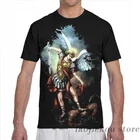 Футболка Мужскаяженская с принтом Archangel Michael, модная футболка с коротким рукавом для мальчиков и девочек