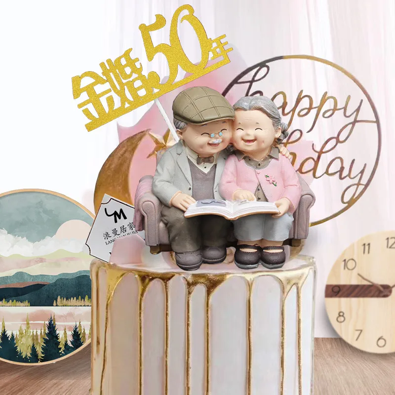 Фигурки для влюбленных и бабушек креативные миниатюрные украшения пар поделки