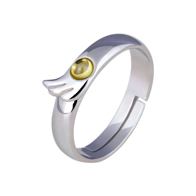 

Anime Tenkinoko Weathering With You 925 Sterling Silver Finger Ring Adjustable Fashion Jewelry Cosplay Xmas Birthday Gifts