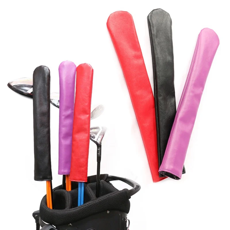 

New Durable PU Leather Golf Positioning Rod Cover Golf Accessories