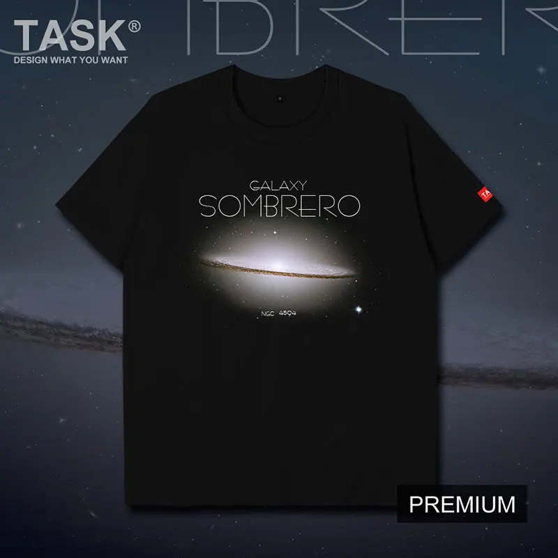 

Sombrero Galaxy Universe Space Science Astronomy Virgo Printed T-Shirt Summer Cotton Short Sleeve O-Neck Unisex T Shirt New Gift