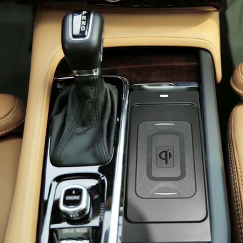 10 Вт автомобильное беспроводное зарядное устройство для Volvo XC90 V90 S90 XC60 2018 2019 2020 QI