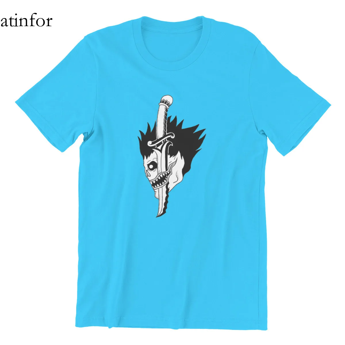 

Antifor тетрадь смерти я нахожусь в нож с изображением белой подарочной короткий рукав новые летние Винтаж эстетическое футболки 108704