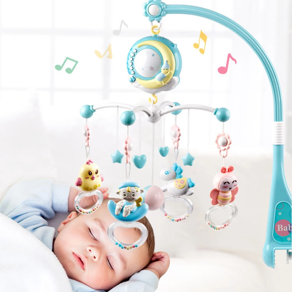 

Детские погремушки, вращающиеся музыкальные для кроватки, для детей 0-12 месяцев