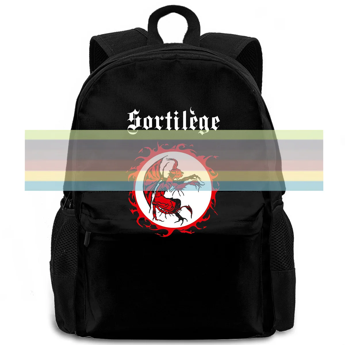 

Sortilege 1983 black all s 5 Printing women men backpack laptop travel school adult student