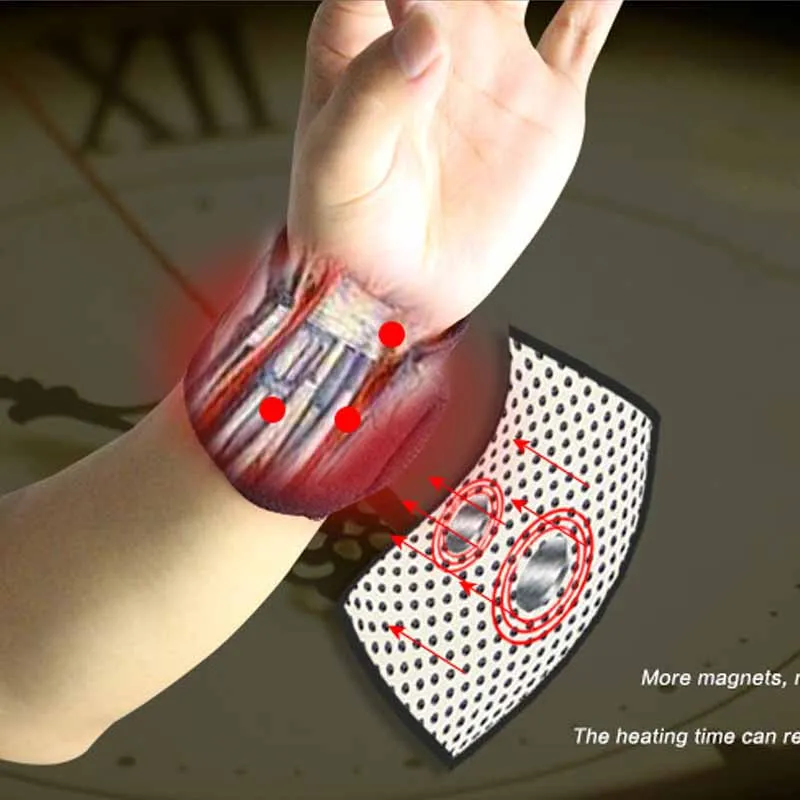 1 пара турмалиновых самонагревающихся браслетов с поддержкой дальнего