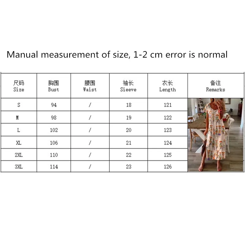 

Loose Long Dress Character Pring Short Sleeve Slit Women's Dresses Party Summer Girl Casual Clothing