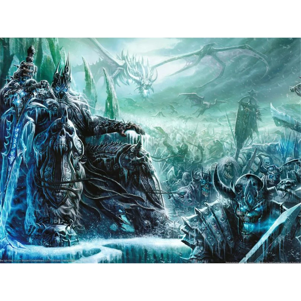 World Of Warcraft DIY 5D Full Diamond Mosaic Diamond  Diamond Embroidery Kit Home Decor Christmas Gift Decorative   Decor