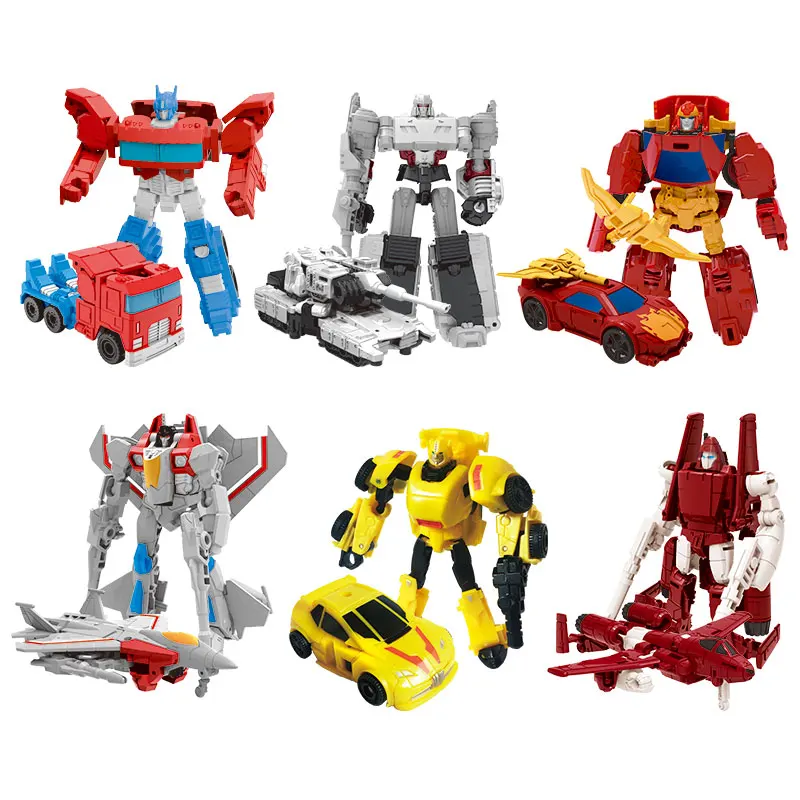 Мини воин трансформации игрушка деформация робот самолет автомобиль фигурки для