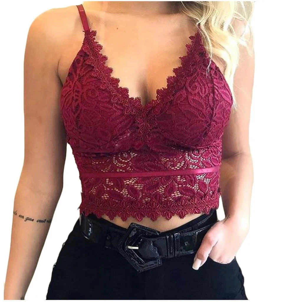 

2019 Hot Lingerie Women Sexy Bralette Plus Size Vest Crop Wireless Bras Porno Lingerie Sexy Underwear Babydoll Lace Erotic Bras