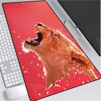 xgz diamond animal tiger pattern animated mouse pad lock edge large waterproof mousepad desk size 30x80cm 40x90cm gaming desk