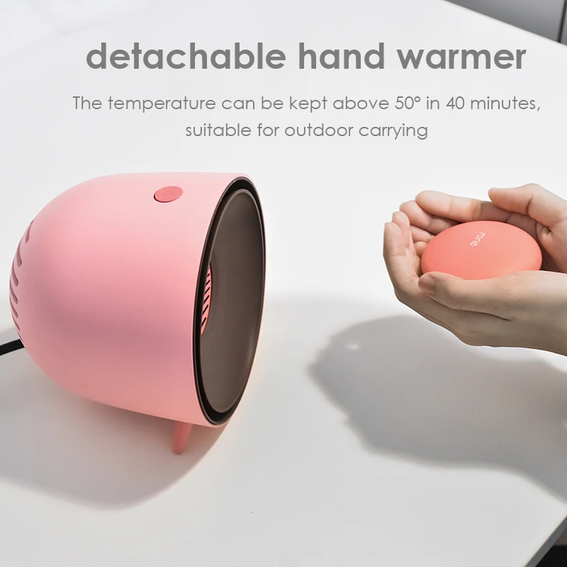 

400W Fast Heating Electric Hand Warmer Detachable Mini Hand Warmer 220V Desktop Hot Wind Fan