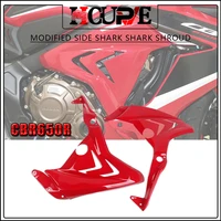 for honda cbr650r cbr 650r 2019 2021 2020 motorcycle shark shell shroud surrounds side fairing panel frame guard protector cover