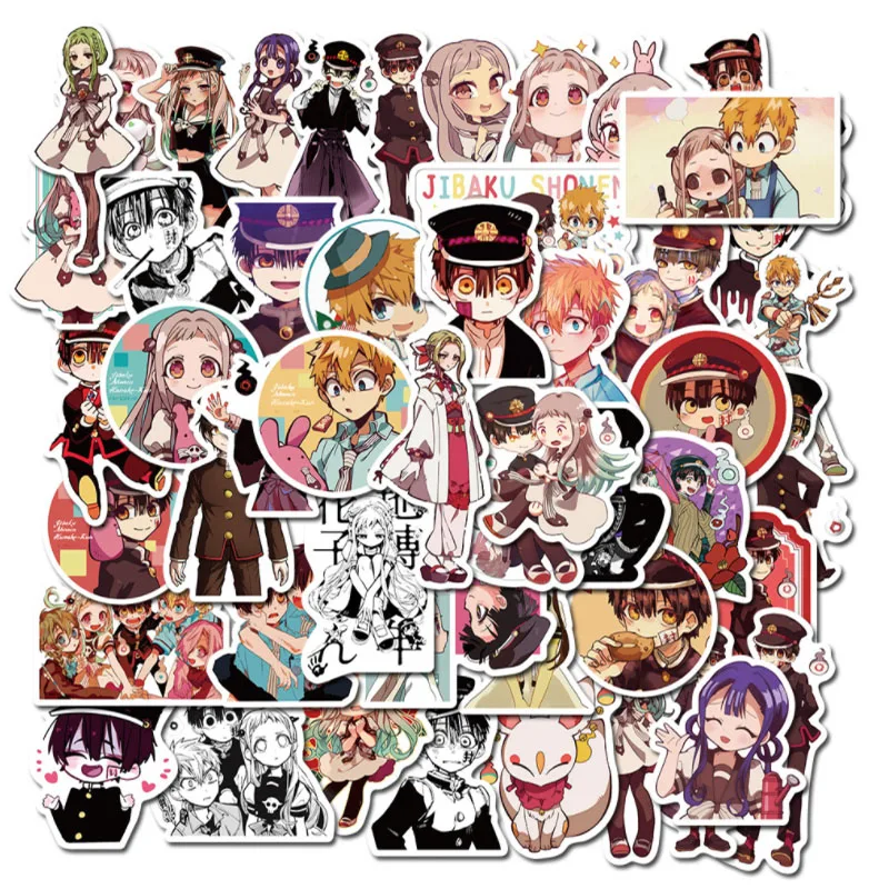 

50 pcs Anime flower sub-jun Graffiti Waterproof Skateboard Travel Suitcase Phone Laptop Luggage Stickers Cute Kids Girl Toys