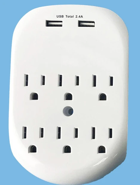 2/3/6 Защита от перенапряжения с 2 Порты usb штекер творческий двойной USB зарядное