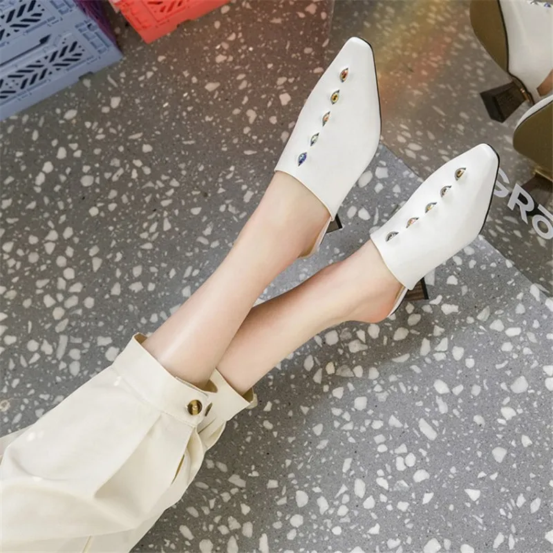 Женские туфли-лодочки с квадратным носком FEDONAS весенне-летние туфли из коровьей