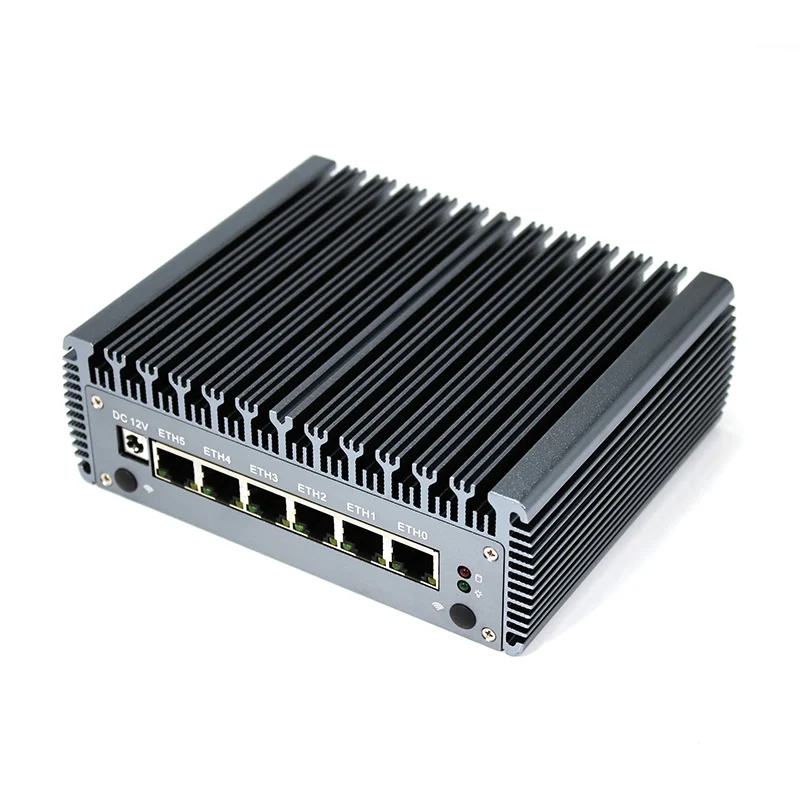 Topton 6LAN безвентиляторный ПК Core i7 7500U i5 6 Intel i211AT RJ45 COM pfSense брандмауэр маршрутизатор
